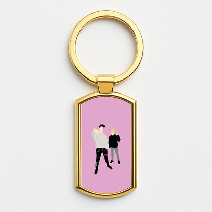 Standing - S & C Gold Keyring