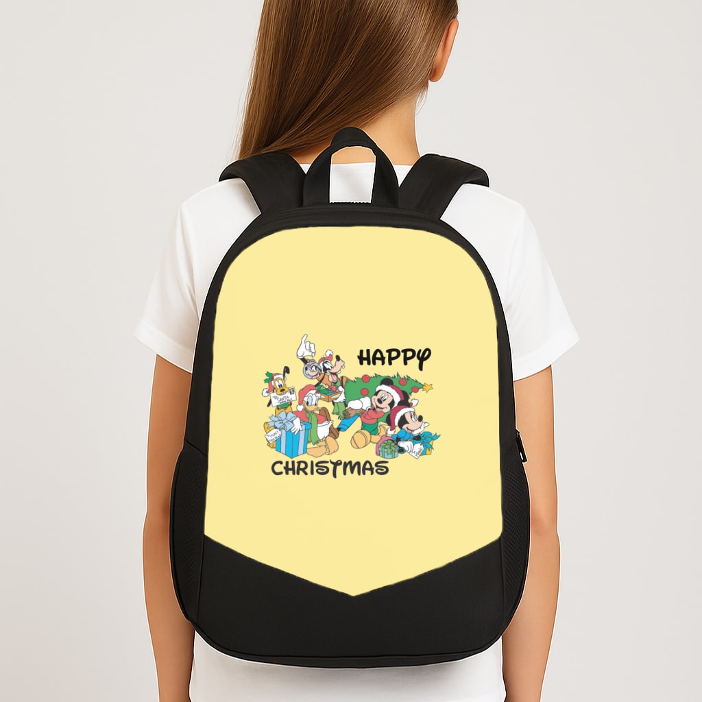 Fairytale Happy Christmas Large School Bag