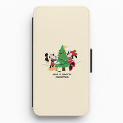 Festive Fairytale Mice - Christmas Flip / Wallet Phone Case