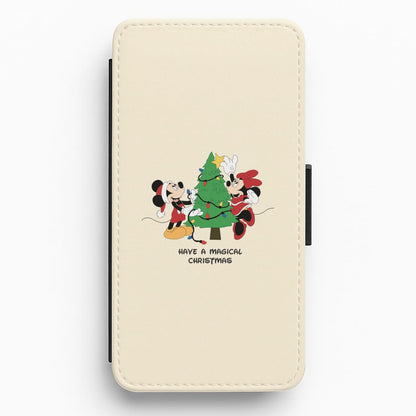 Festive Fairytale Mice - Christmas Flip / Wallet Phone Case