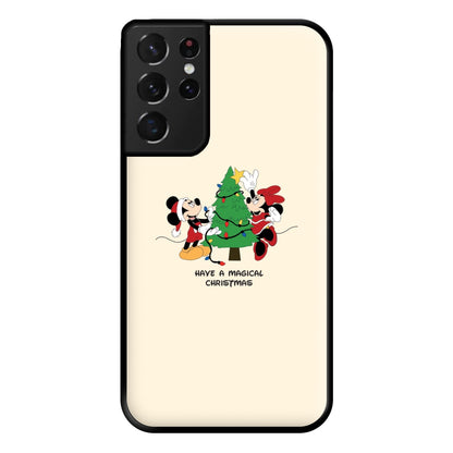 Festive Fairytale Mice - Christmas Phone Case for Galaxy S21 Ultra