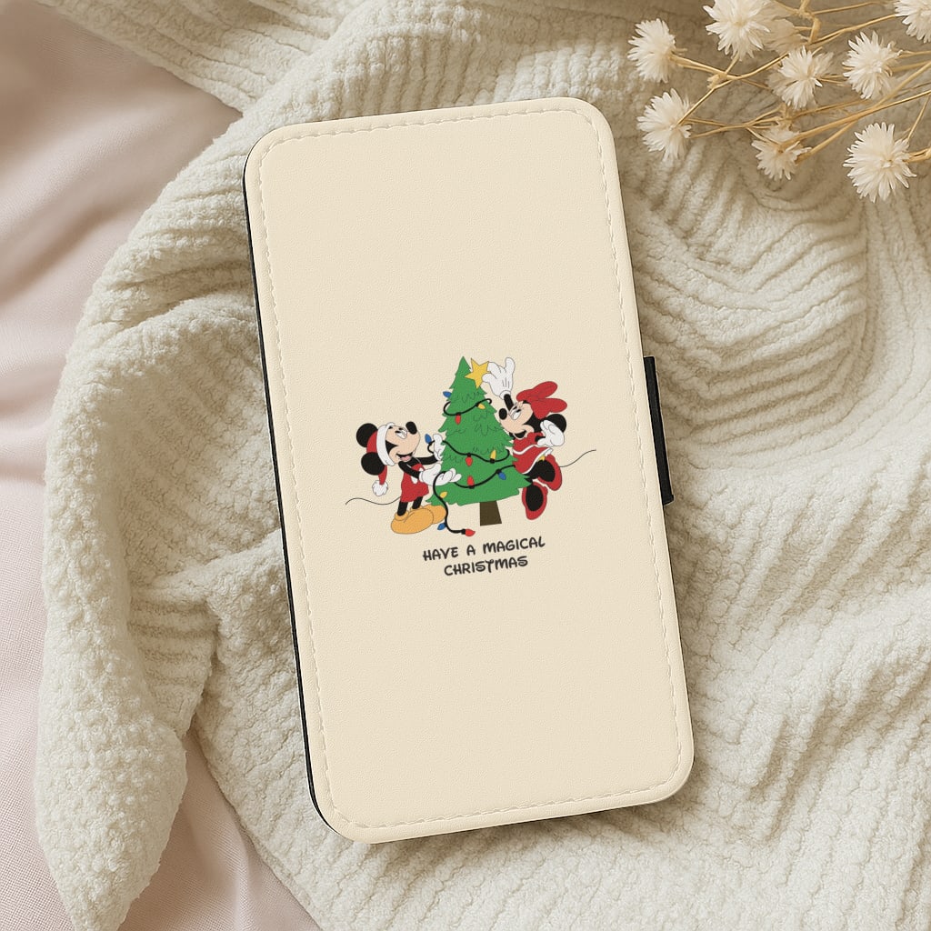 Festive Fairytale Mice - Christmas Wallet Phone Case