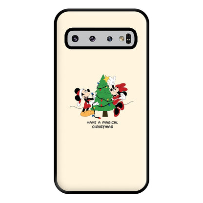 Festive Fairytale Mice - Christmas Phone Case for Galaxy S10 Plus