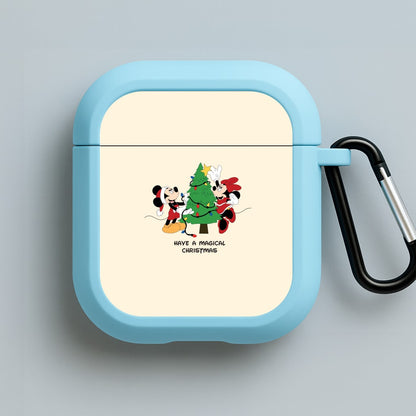 Festive Fairytale Mice - Christmas Blue AirPods Case