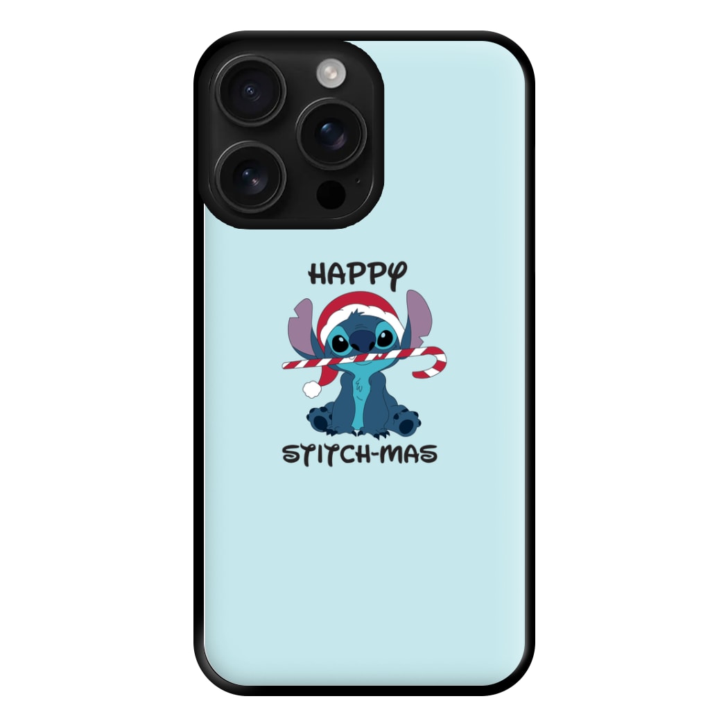 Happy Blue Alienmas - Christmas Phone Case for iPhone 16 Pro Max