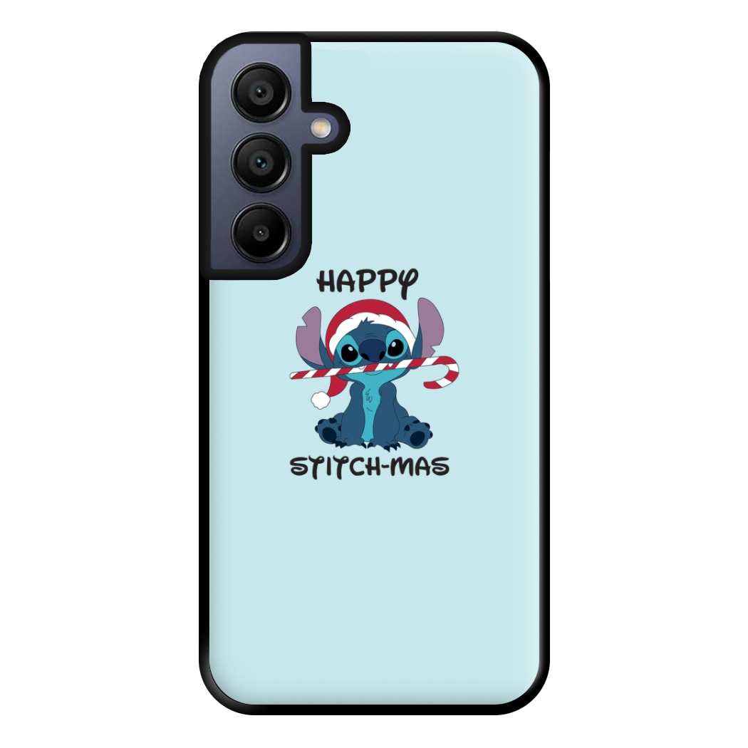 Happy Blue Alienmas - Christmas Phone Case for Galaxy A15