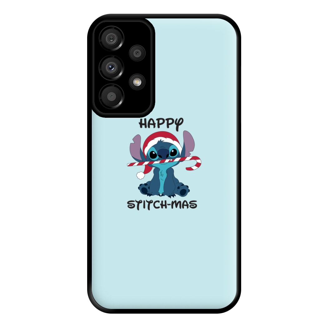 Happy Blue Alienmas - Christmas Phone Case for Galaxy A33