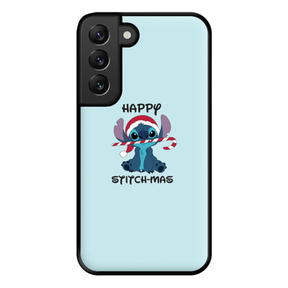 Happy Blue Alienmas - Christmas Phone Case for Galaxy S22 Plus