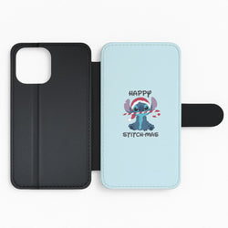 Happy Blue Alienmas - Christmas Flip Phone Case