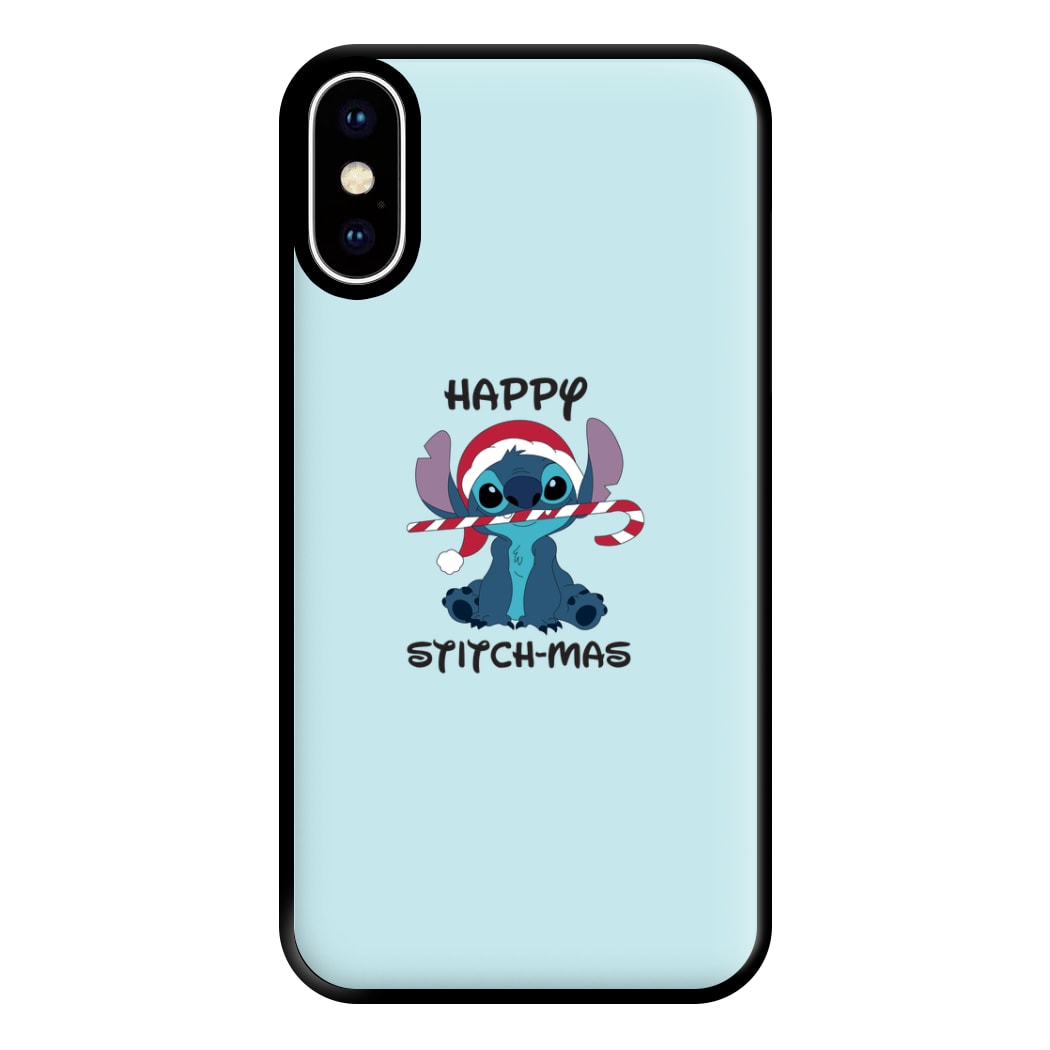 Happy Blue Alienmas - Christmas Phone Case for iPhone XS Max