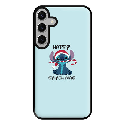 Happy Blue Alienmas - Christmas Phone Case for Galaxy S24FE