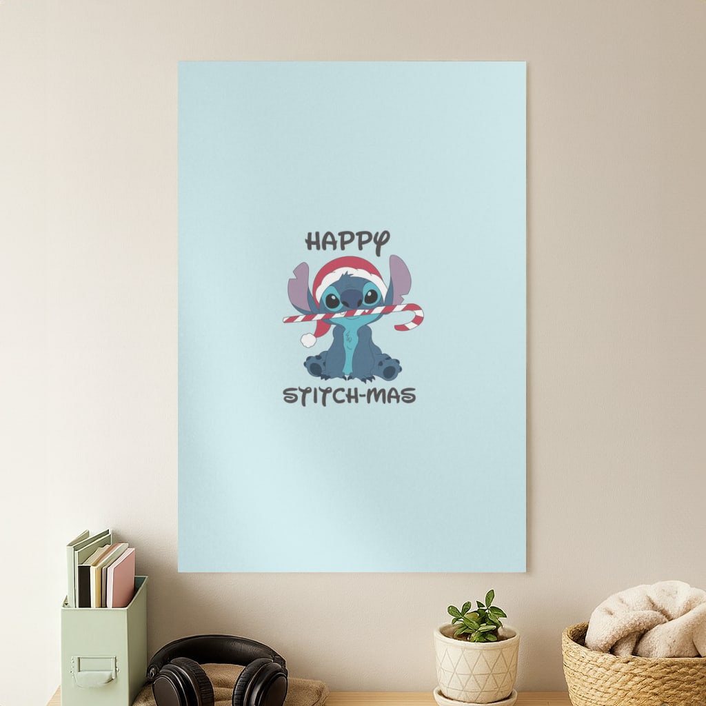 Happy Blue Alienmas - Christmas Poster