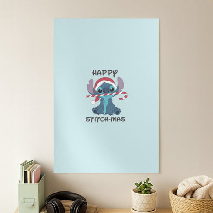 Happy Blue Alienmas - Christmas Poster