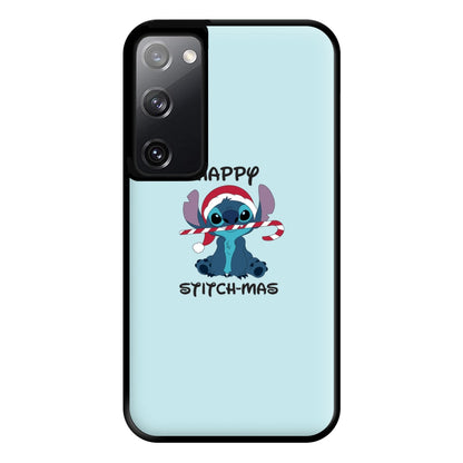 Happy Blue Alienmas - Christmas Phone Case for Galaxy S20