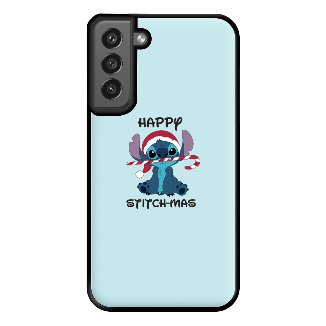 Happy Blue Alienmas - Christmas Phone Case for Galaxy S21FE