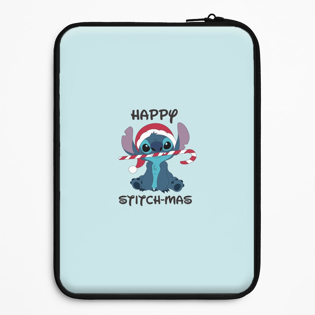 Happy Blue Alienmas - Christmas Universal Laptop Sleeve
