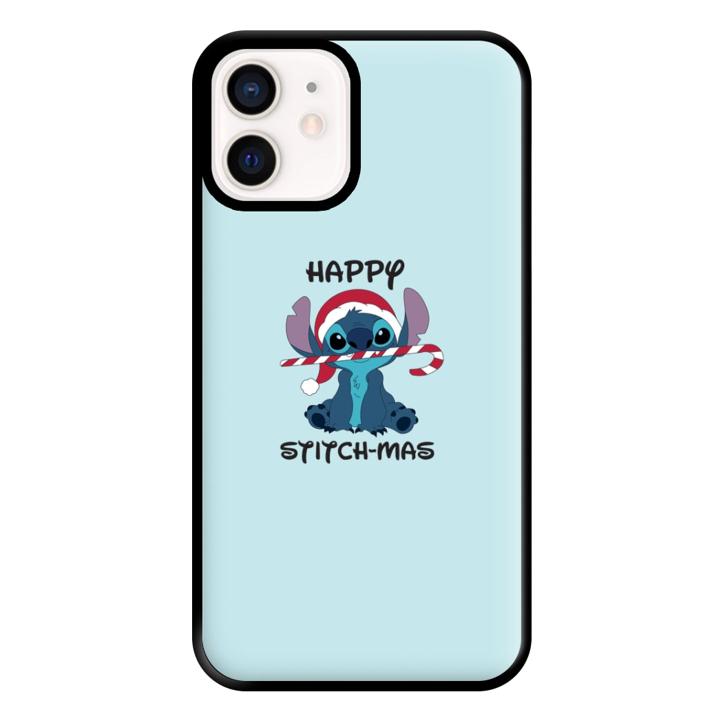 Happy Blue Alienmas - Christmas Phone Case for iPhone 12 Mini