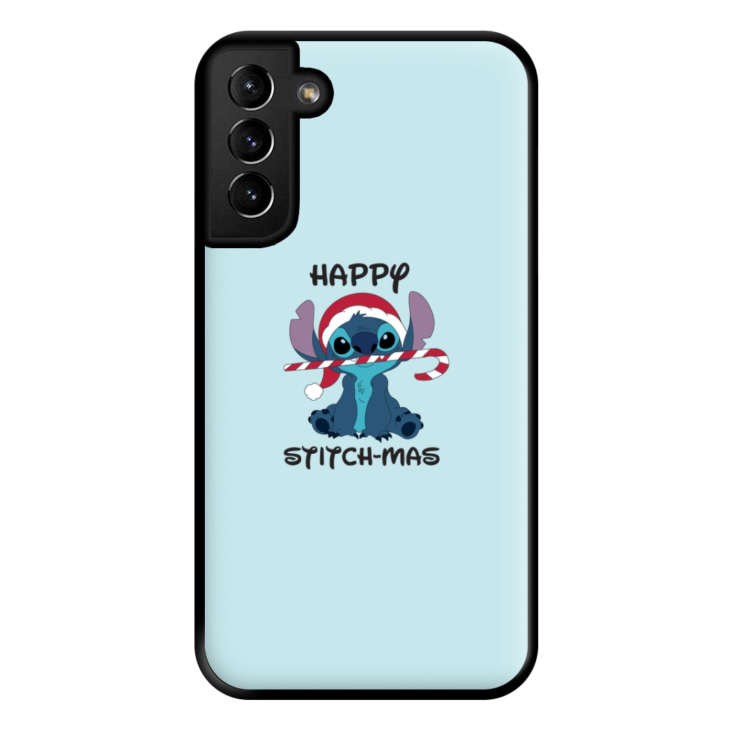 Happy Blue Alienmas - Christmas Phone Case for Galaxy S21 Plus