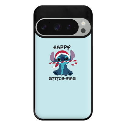 Happy Blue Alienmas - Christmas Phone Case for Google Pixel 9 Pro XL