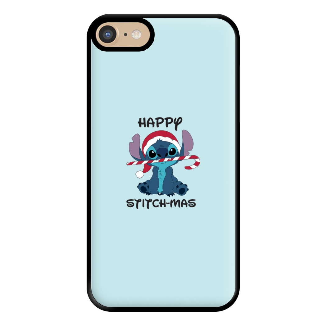 Happy Blue Alienmas - Christmas Phone Case for iPhone 6 / 7 / 8 / SE