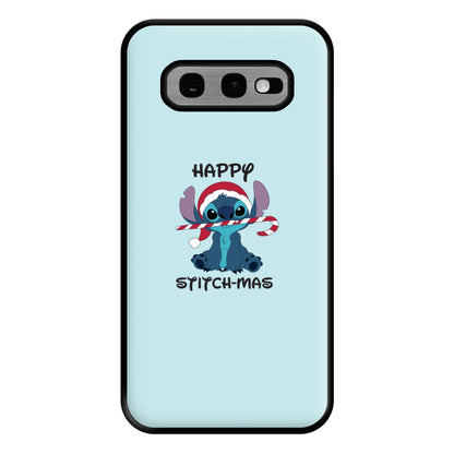 Happy Blue Alienmas - Christmas Phone Case for Galaxy S10e