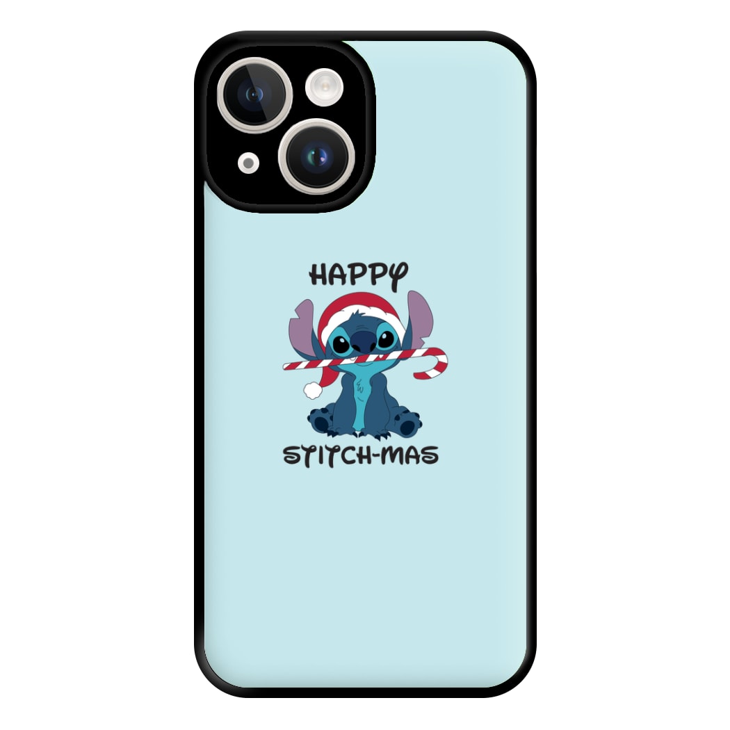 Happy Blue Alienmas - Christmas Phone Case for iPhone 14