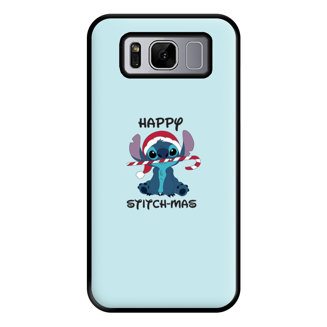 Happy Blue Alienmas - Christmas Phone Case for Galaxy S8 Plus