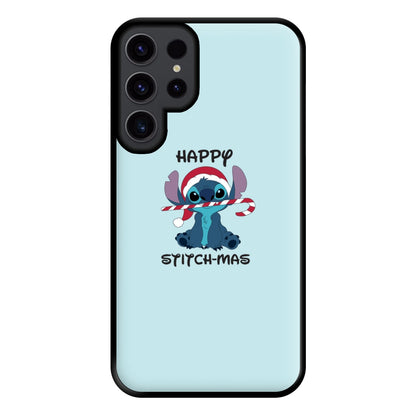 Happy Blue Alienmas - Christmas Phone Case for Galaxy S23 Ultra