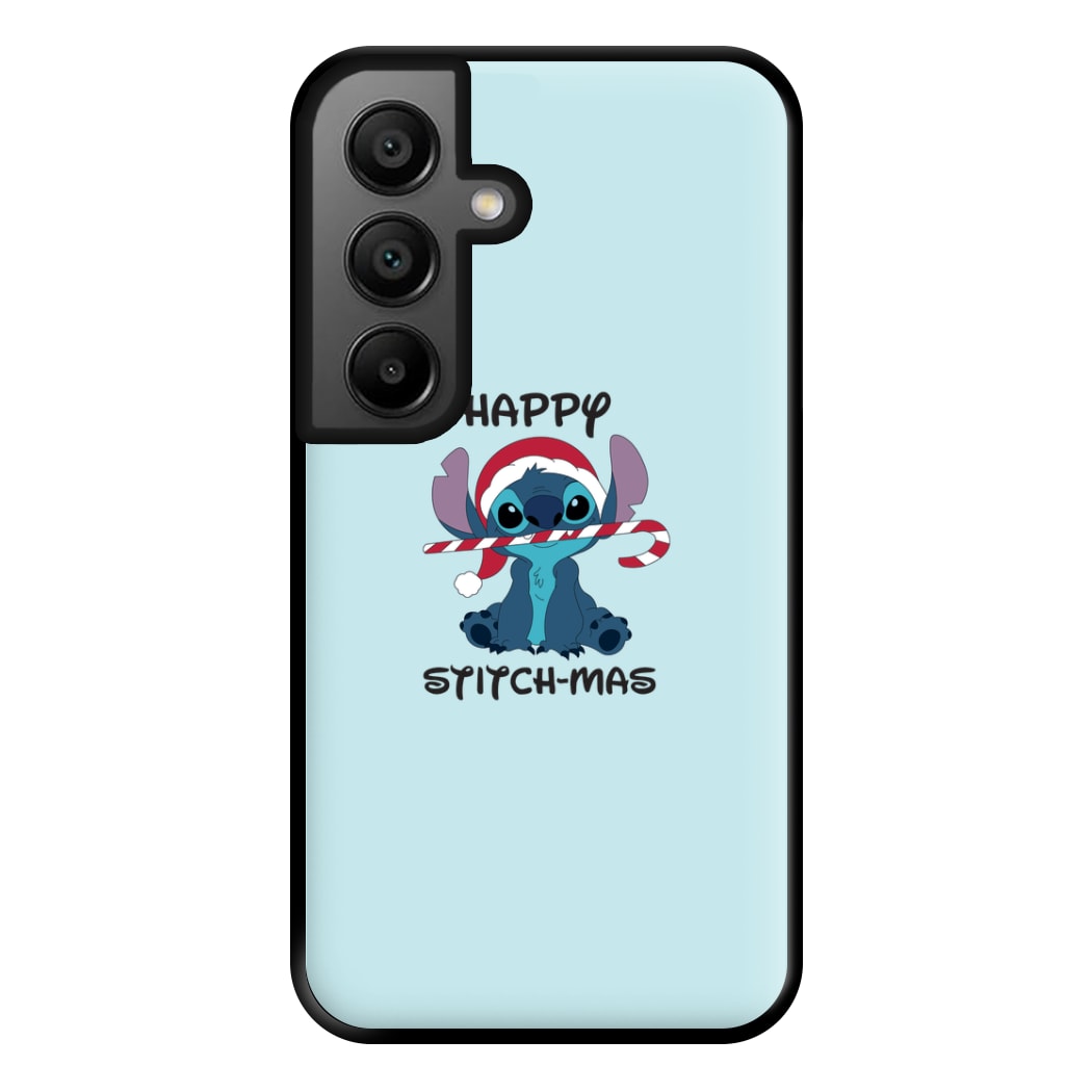 Happy Blue Alienmas - Christmas Phone Case for Google Pixel 8