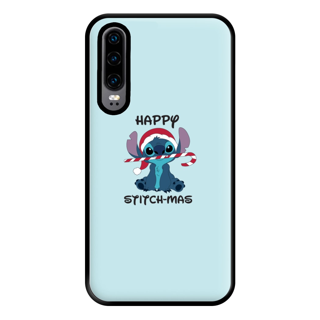 Happy Blue Alienmas - Christmas Phone Case for Huawei P30