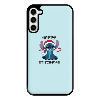 Happy Blue Alienmas - Christmas Phone Case for Galaxy S23 Plus