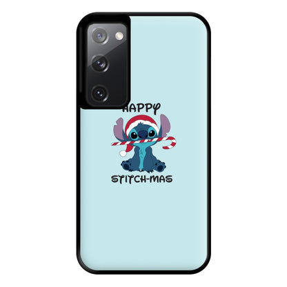 Happy Blue Alienmas - Christmas Phone Case for Galaxy S20FE