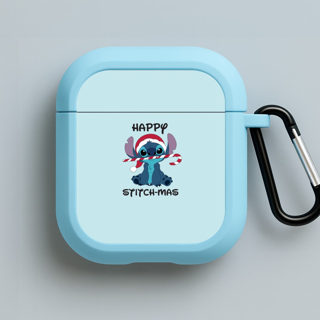 Happy Blue Alienmas - Christmas Blue AirPods Case