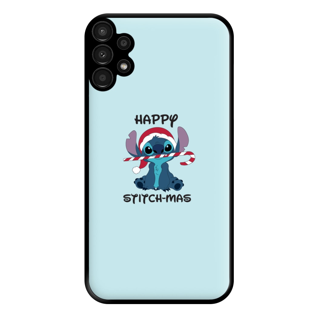 Happy Blue Alienmas - Christmas Phone Case for Galaxy A13