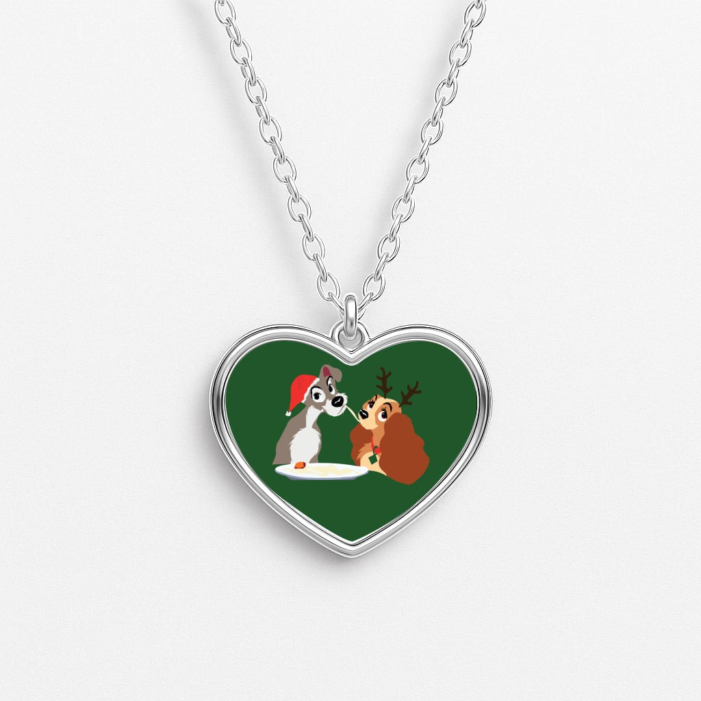 Christmas Lady Heart Necklace