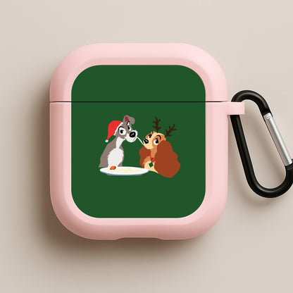 Christmas Lady Pink AirPods Case