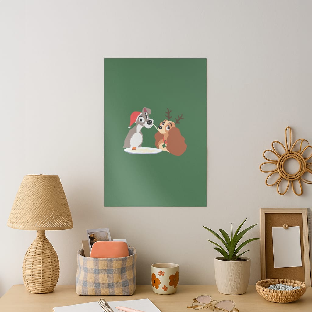 Christmas Lady Art Print