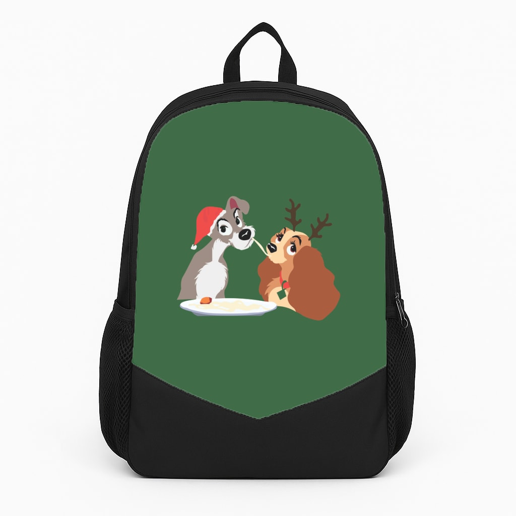 Christmas Lady Large Backpack
