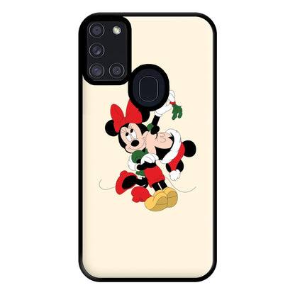 Mistletoe Fairytale Mice - Christmas Phone Case for Galaxy A21s