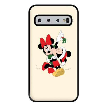 Mistletoe Fairytale Mice - Christmas Phone Case for Galaxy S10 Plus