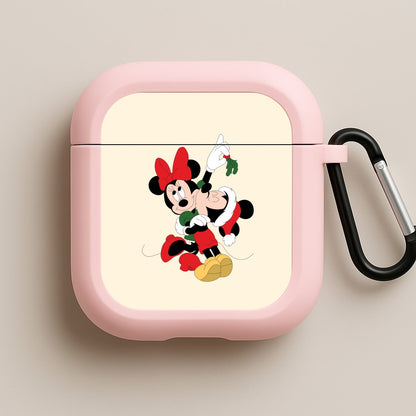Mistletoe Fairytale Mice - Christmas Pink AirPods Case