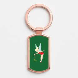 Christmas Tinkerbell Rose Gold Keyring