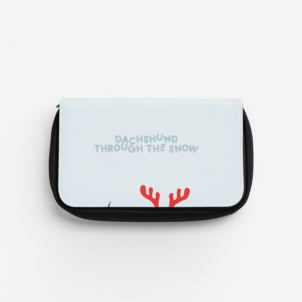 Dachshund Through The Snow - Christmas Pencil Case