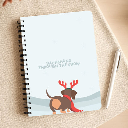 Dachshund Through The Snow - Christmas Notepad