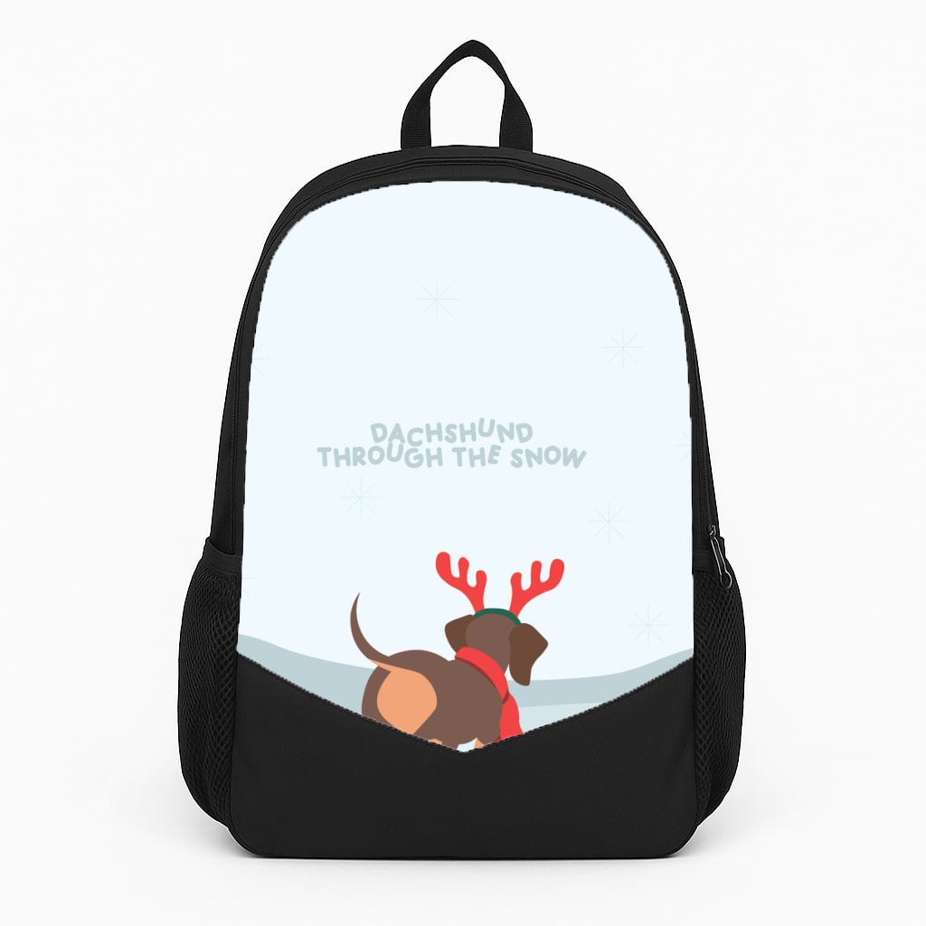 Dachshund Through The Snow - Christmas Backpack