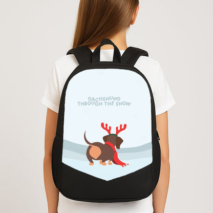 Dachshund Through The Snow - Christmas Backpack