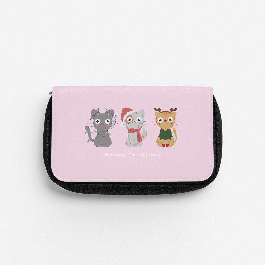 Meowy Christmas  Pencil Case