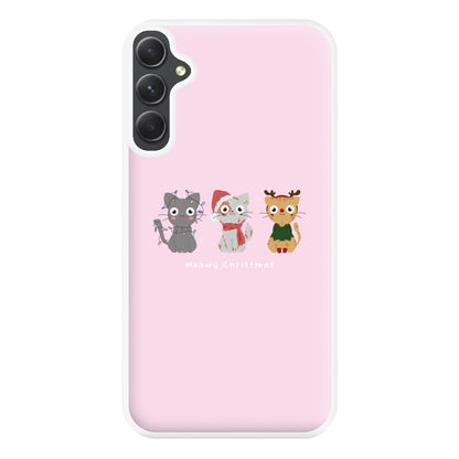 Meowy Christmas  Phone Case for Galaxy A14