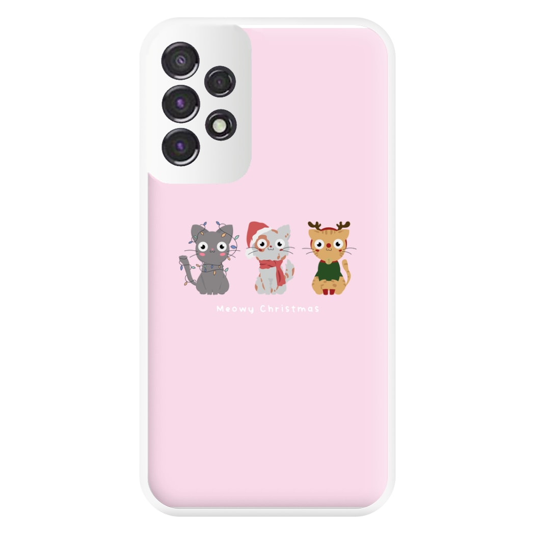 Meowy Christmas  Phone Case for Galaxy A53