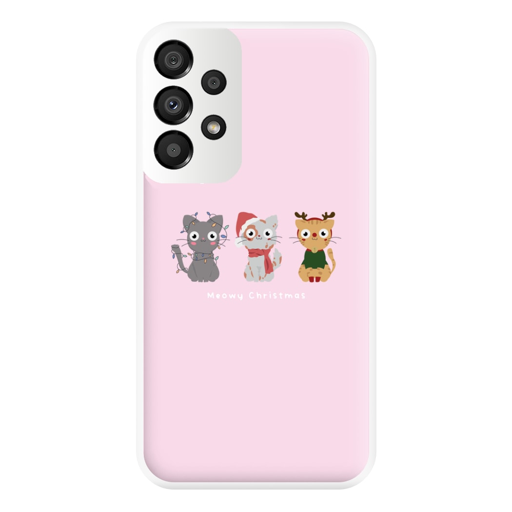 Meowy Christmas  Phone Case for Galaxy A33